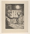 Moonlight, Harold Knickerbocker Faye American, Etching, Aquatint