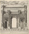 Arch of Septimius Severus, from "Speculum Romanae Magnificentiae", Anonymous, Italian, 16th century Italian, Etching with engraving