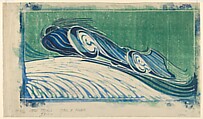 Speed Trial, Cyril E. Power  British, Color linocut