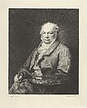 Portrait of Francisco Goya, from "The Portfolio", Louis Lucas French, Etching