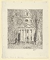 The Church at Old Lyme, Childe Hassam American, Etching