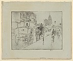 Union Square, Childe Hassam American, Etching
