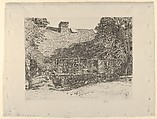 The Old Mulford House (Easthampton), Childe Hassam American, Etching