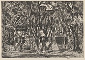 Lion Gardiner House, Easthampton, Childe Hassam (American, Dorchester, Massachusetts 1859–1935 East Hampton, New York), Etching; only state
