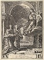 Louis XIII and Anne of Austria Presenting the Dauphin to the Virgin, Grégoire Huret  French, Engraving