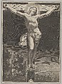 Christ on the Cross, Grégoire Huret  French, Engraving