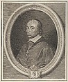 Portrait of a Cardinal, Grégoire Huret French, Engraving