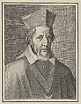 Portrait of a Cardinal, Grégoire Huret French, Engraving