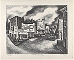 Dark Sunday, Harold Knickerbocker Faye American, Lithograph