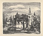 The White Church, Stanford Fenelle  American, Lithograph