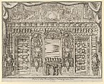 Design for the Porcelein Cabinet at the Charlottenburg Palace, other side, Martin Engelbrecht German, etching