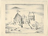 Hilltop Farm, Stanford Fenelle  American, Lithograph