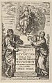 Frontispiece for Exercises de Devotion sur la Vie de Nostre Seigneur Iesus-Christ [...], Grégoire Huret  French, Engraving