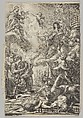 Virgin Helps Louis XIII to Expel the Vices, Grégoire Huret  French, Engraving