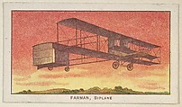 Farman, Biplane, from the Airships series (E40) issued by the Philadelphia Caramel Company, Philadelphia Caramel Co., Camden, New Jersey  American, Commercial color lithograph