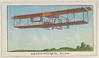 Gleason-Robinson, Biplane, from the Airships series (E40) issued by the Philadelphia Caramel Company, Philadelphia Caramel Co., Camden, New Jersey  American, Commercial color lithograph