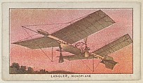 Langler, Monoplane, from the Airships series (E40) issued by the Philadelphia Caramel Company, Philadelphia Caramel Co., Camden, New Jersey American, Commercial color lithograph