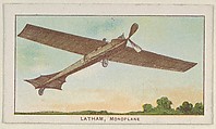 Latham, Monoplane, from the Airships series (E40) issued by the Philadelphia Caramel Company, Philadelphia Caramel Co., Camden, New Jersey  American, Commercial color lithograph