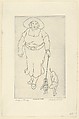 Lady with Dog, LeRoy Walter Flint  American, Drypoint