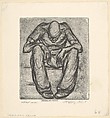 Sad Man, LeRoy Walter Flint  American, Carborundum etching