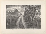Little Gray House, Michael J. Gallagher  American, Lithograph