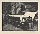 Paper Making, Charles Gardner American, Wood engraving