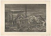 Near Kingston, Emil Ganso American, born Germany, Etching, aquatint