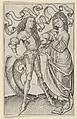 The Knight and the Lady, Master ES German, Engraving