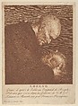 Saint Bruno meditating on a skull, Francesco Rosaspina  Italian, Etching in red ink