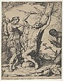 The Martyrdom of Saint Bartholomew, Jusepe de Ribera (called Lo Spagnoletto)  Spanish, Etching (reverse copy)