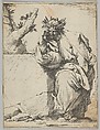 The Poet (copy in reverse), Jusepe de Ribera (called Lo Spagnoletto)  Spanish, Etching