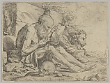 Saint Jerome Reading, Jusepe de Ribera (called Lo Spagnoletto)  Spanish, Etching, engraving, and drypoint