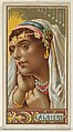Algiers, from the Types of All Nations series (N24) for Allen & Ginter Cigarettes, Allen & Ginter American, Commercial color lithograph
