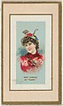 Daisy Murdoch as "Cupid" from the Fancy Dress Ball Costumes series (N107) to promote Honest Long Cut Tobacco manufactured by W. Duke Sons & Co., W. Duke, Sons & Co.  American, Commercial color lithograph