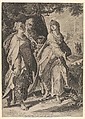 The Three Women Returning from the Tomb, Aegidius Sadeler II Netherlandish, Engraving