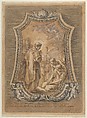Saint Gregory as Deacon Directing Prayers and Processions for the Cessation of the Plague, Carle (Charles André) Vanloo French, Pen and brown ink, brush and brown and gray wash