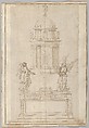 Design for the Tabernacle of the Sistine Chapel in the Santa Maria Maggiore in Rome, Bastiano Torrigiani  Italian, Pen and ink