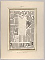 La Halle aux Blés, Street Plan, Pierre François Léonard Fontaine  French, Pen and gray wash with watercolor, over graphite