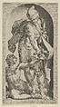 Saint Martin and Beggar, Zacharias Dolendo  Netherlandish, Engraving