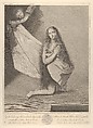 The Magdalene kneeling, from 'Recueil d'estampes d'après les plus célèbres tableaux de la Galerie Royale de Dresde', Marco Alvise Pitteri  Italian, Etching and engraving on chine collé