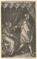 Joseph and Potiphar's Wife, from "The Story of Joseph", Heinrich Aldegrever  German, Engraving; second state of two