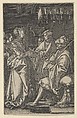 Potiphar's Wife Accusing Joseph, from The Story of Joseph, Heinrich Aldegrever  German, Engraving; second state of two