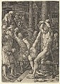 The Stoning of the Elders, from The Story of Susanna, Heinrich Aldegrever  German, Engraving; first state of two