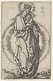 The Virgin and Child on a Crescent Moon, Heinrich Aldegrever  German, Engraving