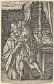 Amnon Violating Tamar, Heinrich Aldegrever German, Engraving; second state of two