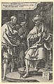 David Tearing His Clothes in Grief, from "The Story of Amnon and Tamar", Heinrich Aldegrever German, Engraving; first state of two