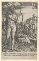 Hercules Killing Nessus, from The Labors of Hercules, Heinrich Aldegrever German, Engraving