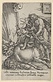 Hercules and the Hind, from The Labors of Hercules, Heinrich Aldegrever German, Engraving
