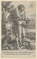 Hercules Fighting the River-God Achelous, from "The Labors of Hercules", Heinrich Aldegrever  German, Engraving