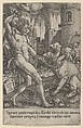 Hercules and Cerberus, from The Labors of Hercules, Heinrich Aldegrever German, Engraving